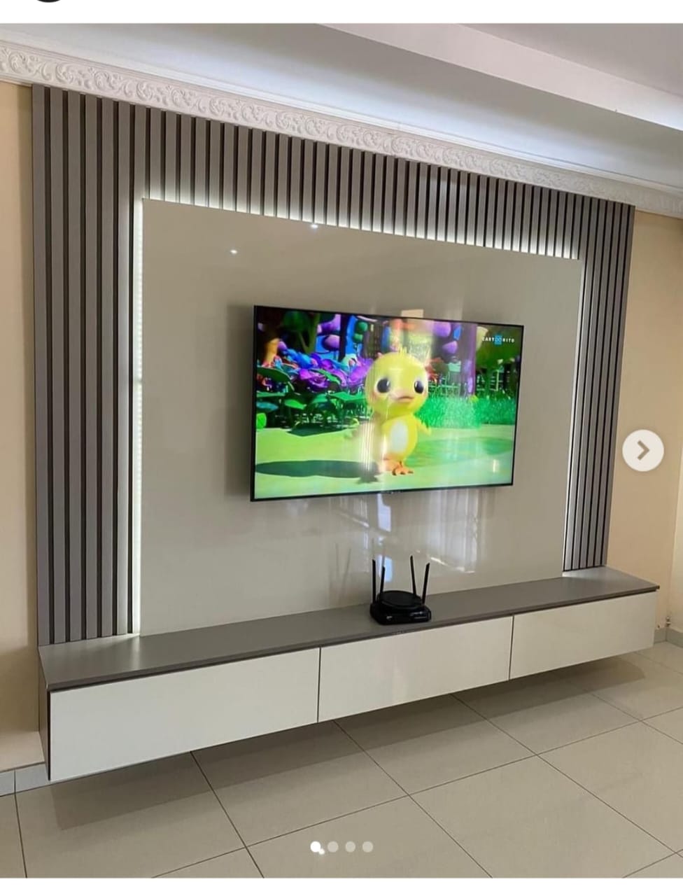 Sanctus Interior Design — premium TV wall design and installation